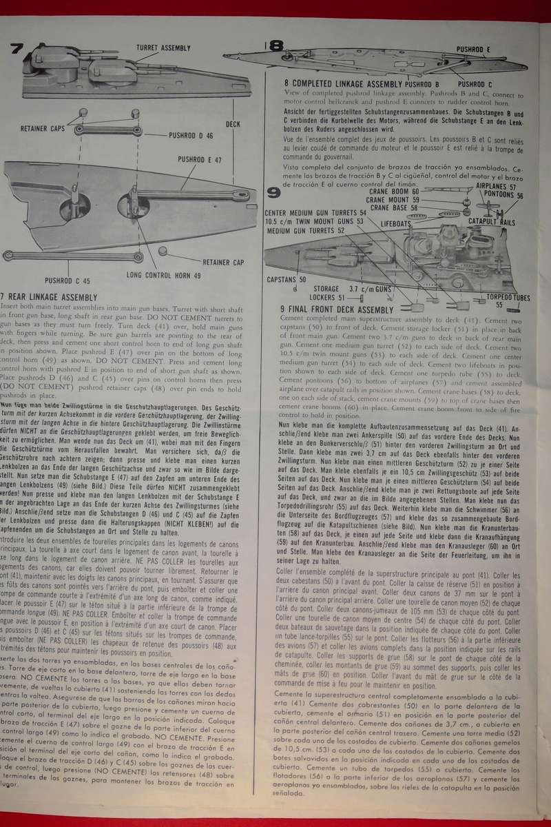 [LINDBERG] Cuirassé TIRPITZ 1/350 Réf 764 M Notice Lindbe15