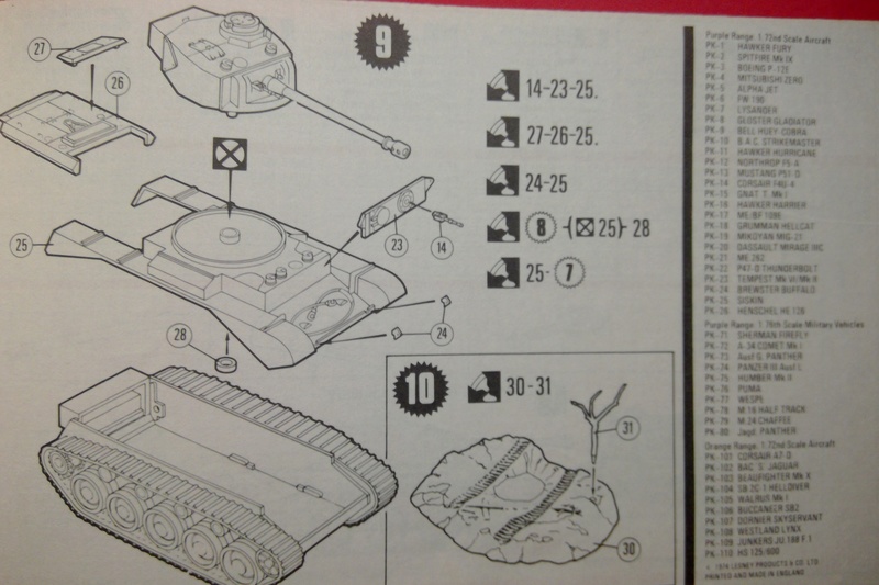 [MATCHBOX] Char A 34 Mk 1 COMET 1/76ème Réf PK  72 Notice Match101