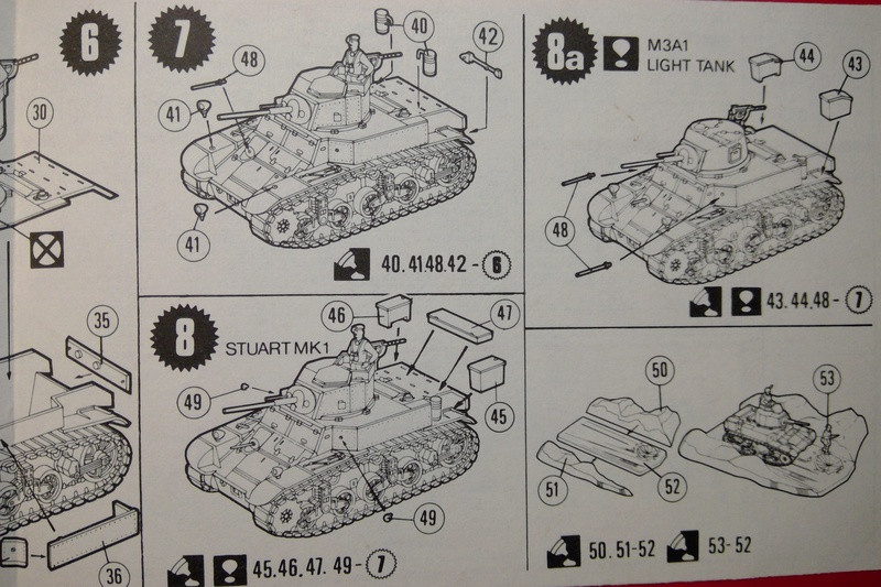 [MATCHBOX] Char M3 STUART HONEY 1/76ème Réf PK 84 Notice Match136