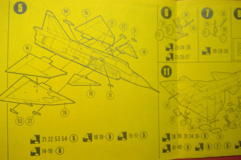 [MATCHBOX] SAAB VIGGEN 1/72ème Réf PK 119 Notice Matchb53