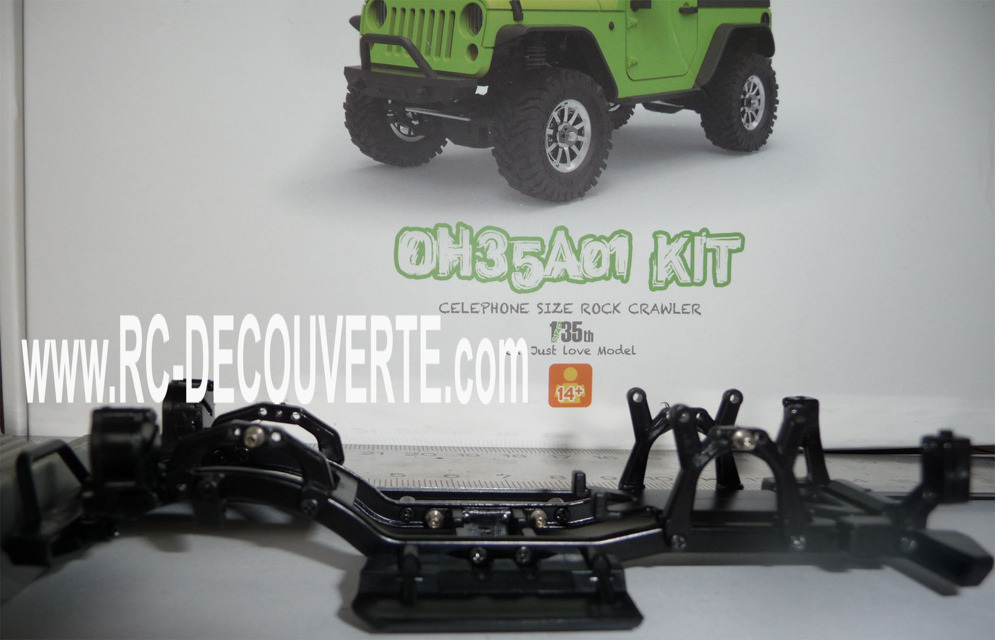 Orlandoo OH35A01 Kit Jeep 1/35 mini crawler présentation découverte montage et essai Orland16