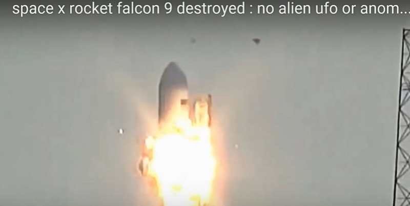 Destruction de la fusée SpaceX Falcon-9 par un OVNI Captur10