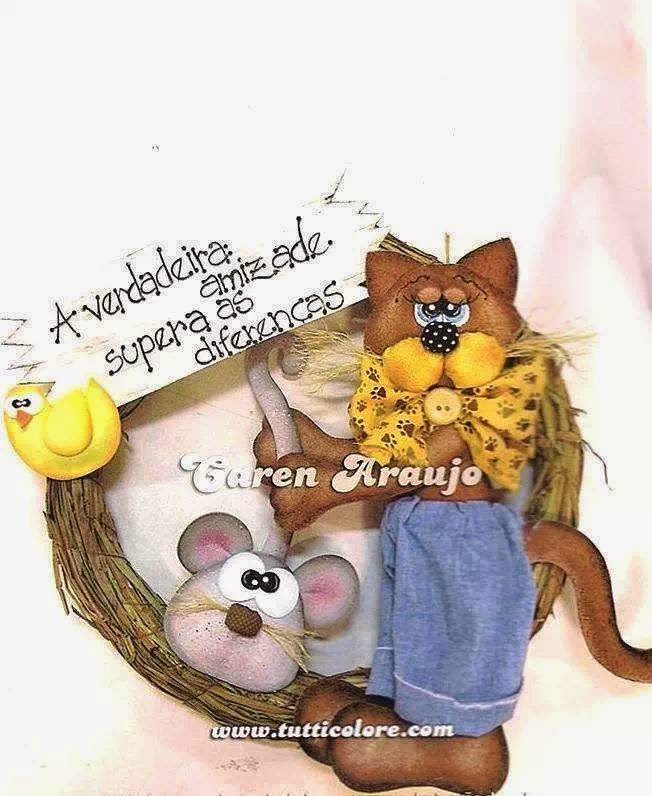 Guirnalda gato y raton de Caren Araujo Gato_e10