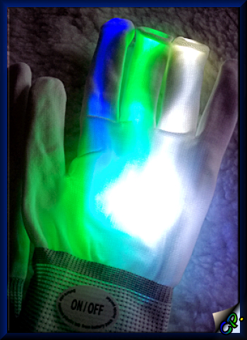 Glovion LED Handschuhe Blaugr10