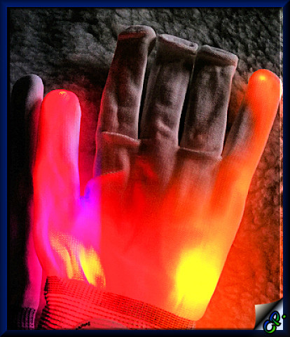 Glovion LED Handschuhe Rosaor10