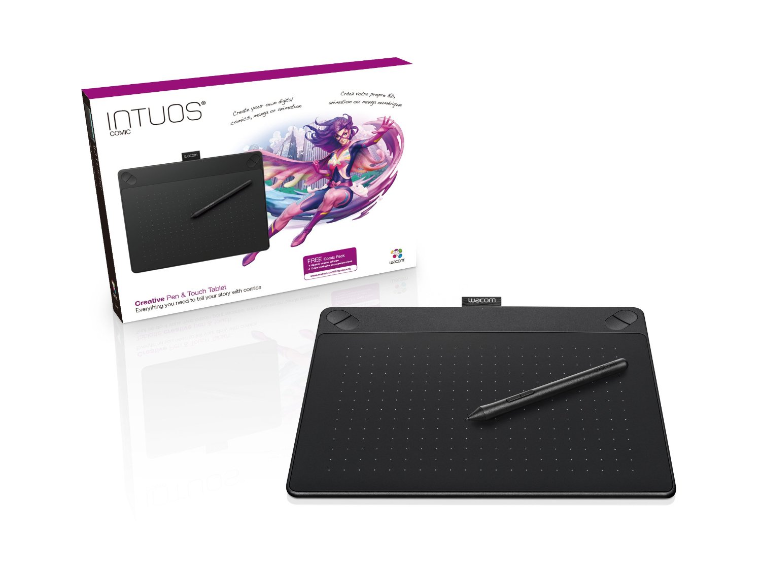 جهاز الرسم Wacom Intous Comic و برنامج الرسم و أدوات أخرى للمحترفين
