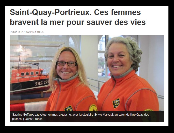 Saint-Quay-Portrieux. Ces femmes bravent la mer pour sauver des vies ...  Sans_488