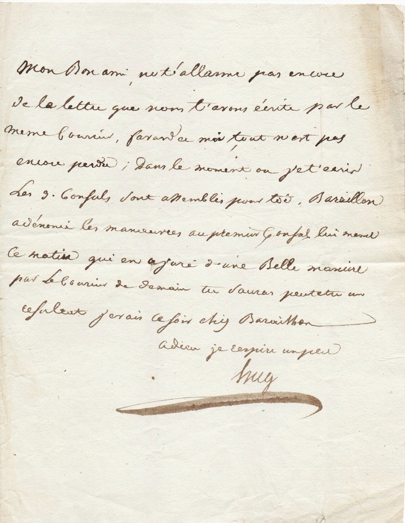 Déchiffrage lettre d'époque Empire... Lettre10