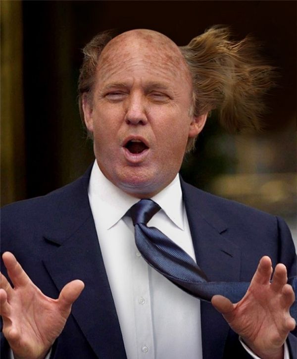 Has this photo of Trump, been photoshopped?  Image74