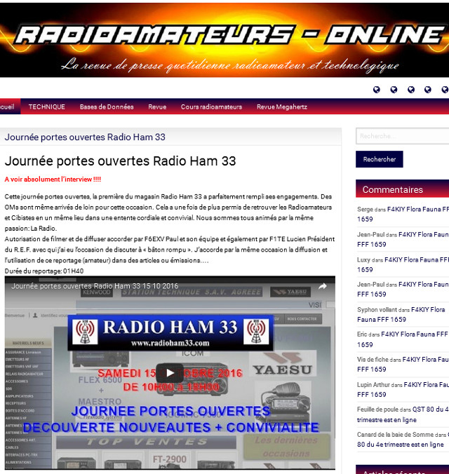 Journée portes ouvertes Radio Ham 33 (Gironde) (15/10/2016) Radioa10