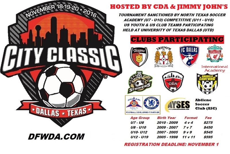 CDA City Classic Nov 18 at ONE LOCATION so no driving around Citycl11