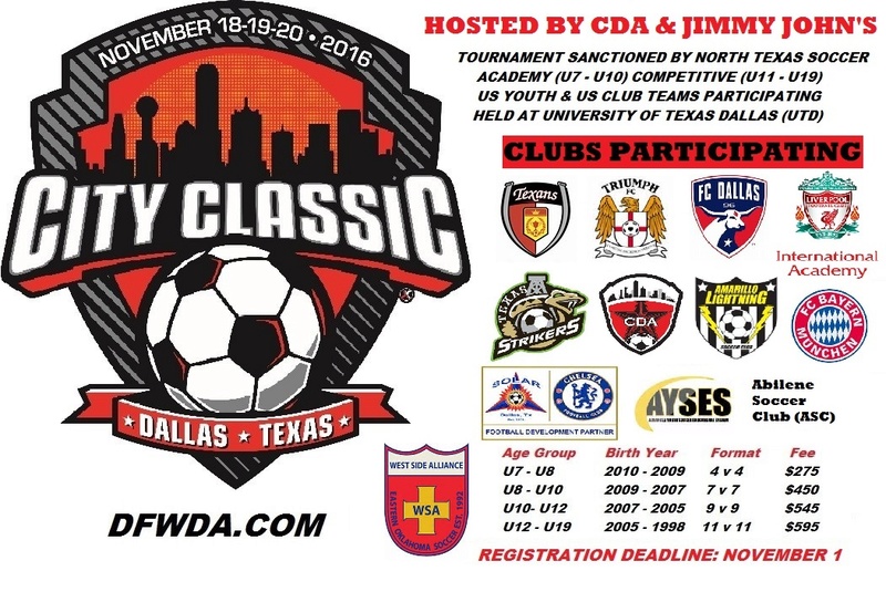 CDA City Classic Nov 18 adds Oklahoma West Side Alliance  Citycl16