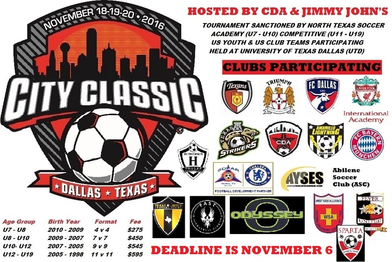 CITY CLASSIC DEADLINE IS NOVEMBER 6...REGISTER NOW. Citycl19