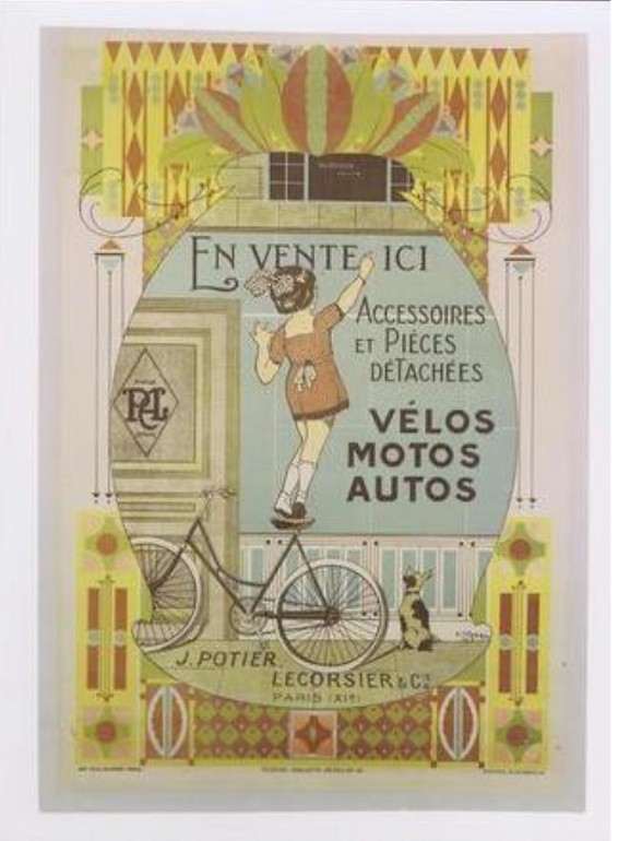 Vélotouriste "Potier, Lecorsier & cie" 1922. 2018-052
