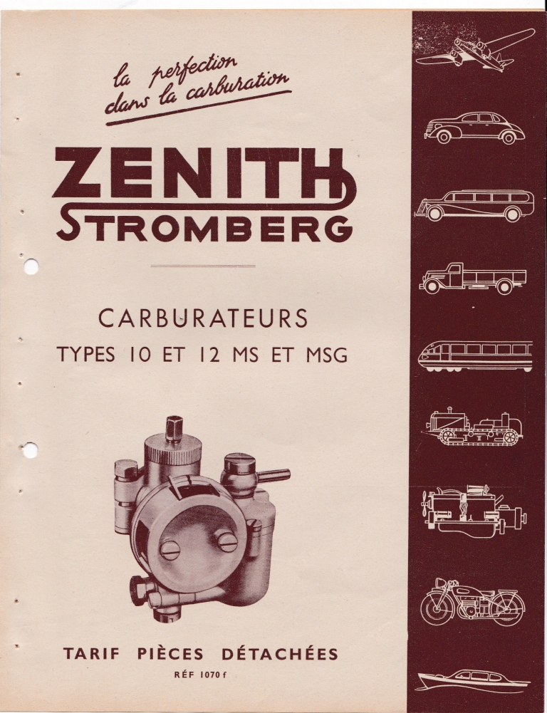 carburateurs Gurtner  AMAC  Dellorto années 40/50  ... éclatés + affectation/réglages Carbu_12