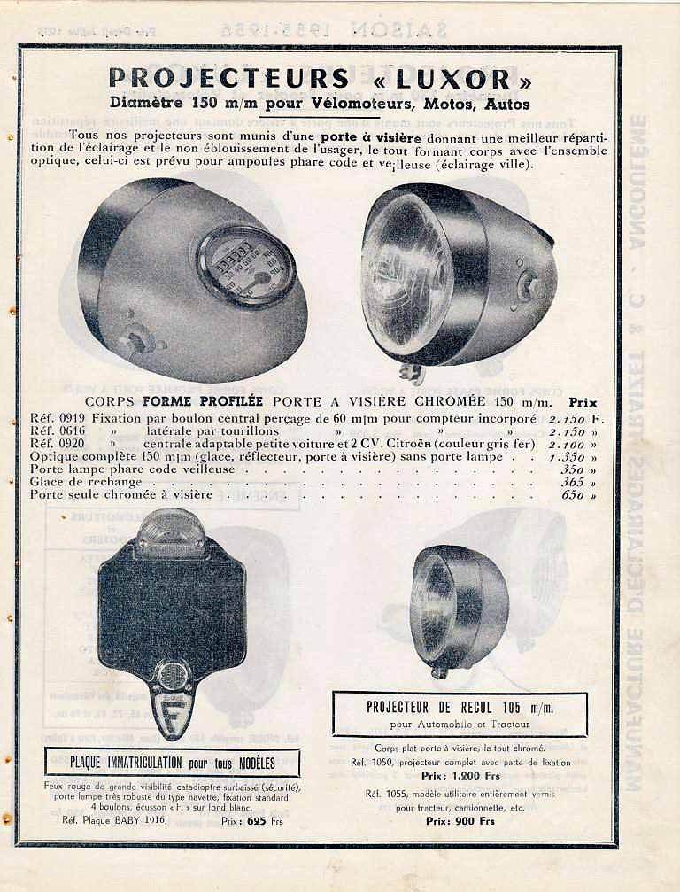 LUXOR  éclairage .... catalogue 1955 et doc Norma  Luxor_17