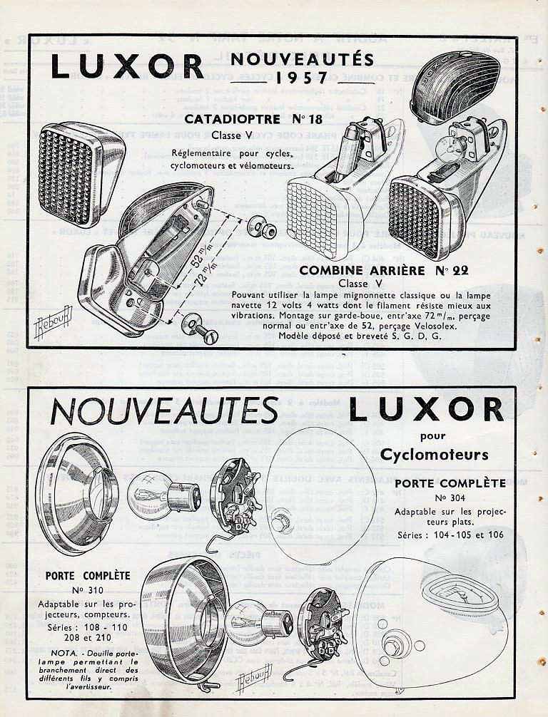 LUXOR  éclairage .... catalogue 1955 et doc Norma  Luxor_19