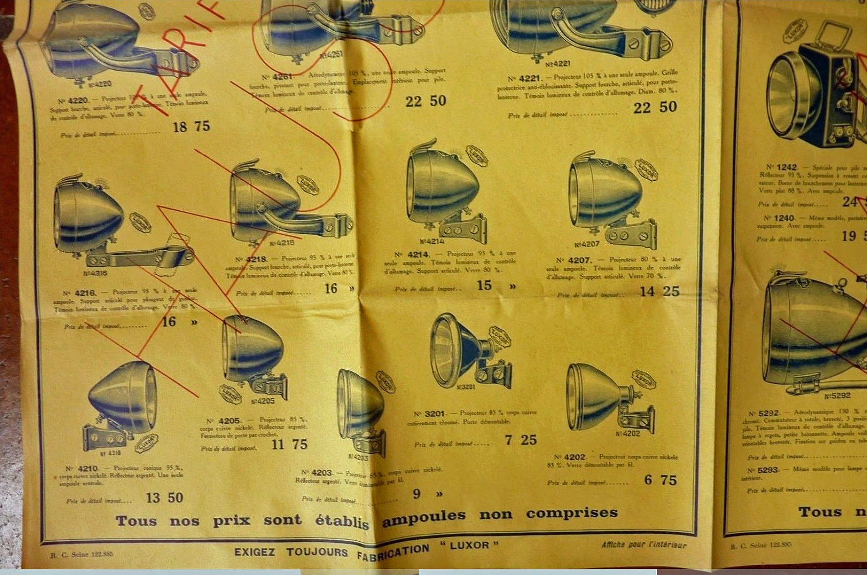 LUXOR  éclairage .... catalogue 1955 et doc Norma  Luxor_22