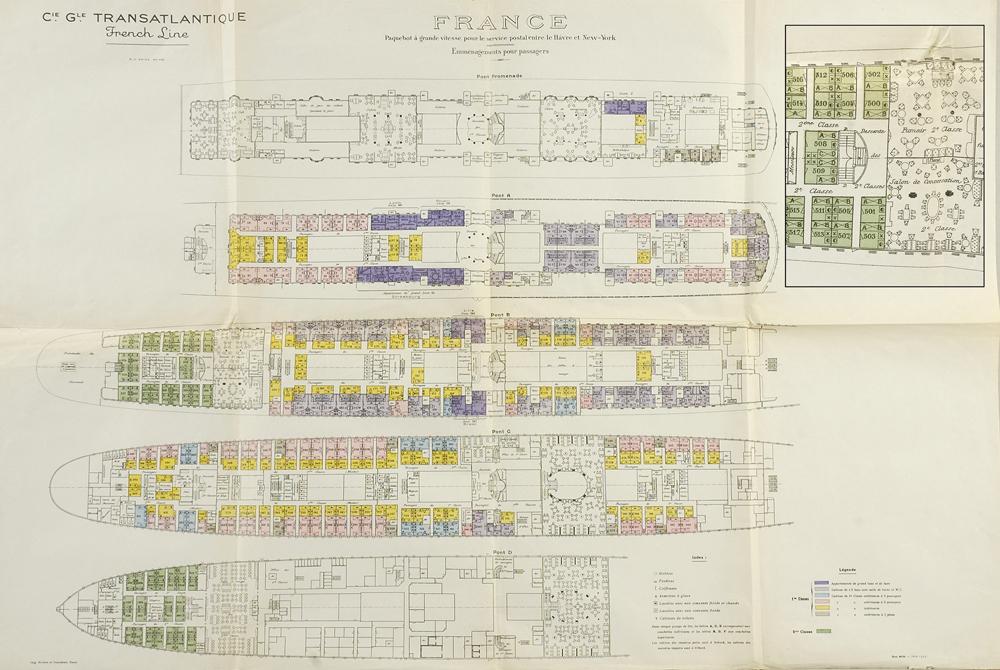 [FRANCE] Paquebot FRANCE (Compagnie Générale Transatlantique 1912) France10