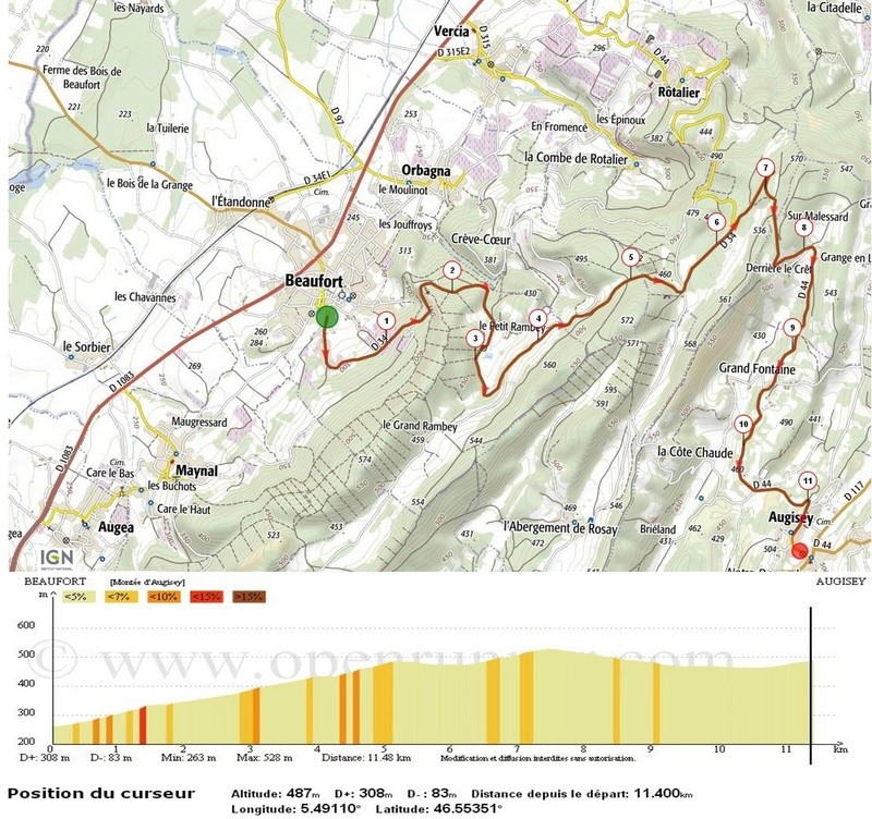 Course Jura Challenge Mont-et-lac 2016 Carte110