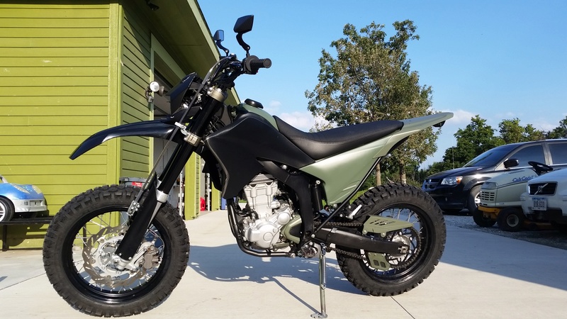 "UPDATE" Built from scratch Custom Drab and Carbon WR250X!!! 20160911