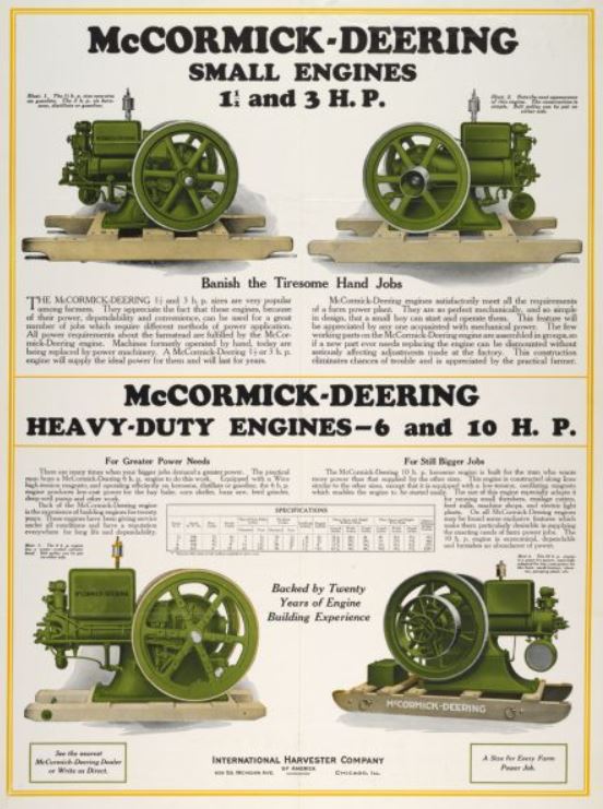Mc Cormick - Titan engines - International Harvester 1154