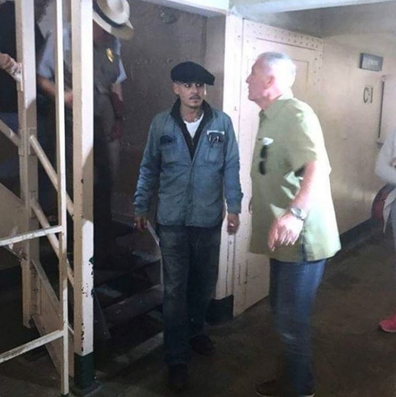 Johnny Depp visita a prisão de Alcatraz em San Francisco 20/07/2016 Alcatr17