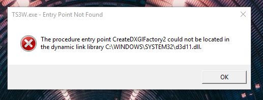 TS3W.exe- Entry Point Not Found [SOLVED] Error10