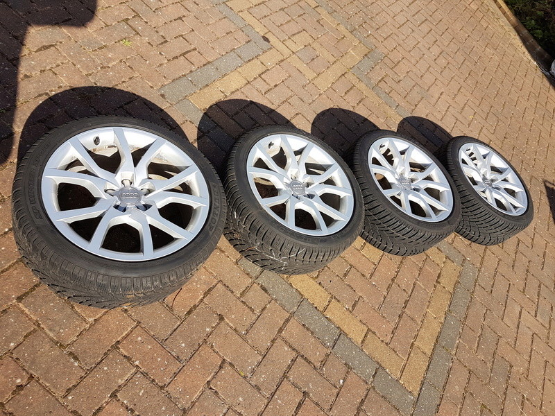 [SOLD] 4 x Winter Tyres & Audi 18” Rims from my Audi A5 20161022