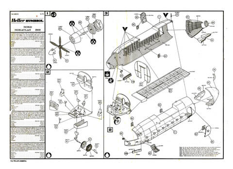 NORD 2502 NORATLAS U.A.T. 1/72ème Réf 80133 Notice