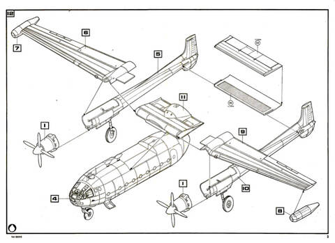 NORD 2502 NORATLAS U.A.T. 1/72ème Réf 80133 Notice
