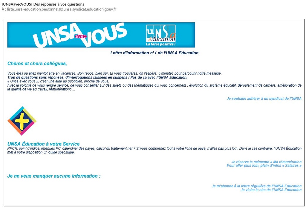 Comment bloquer les spams de l'UNSA ? Untitl10