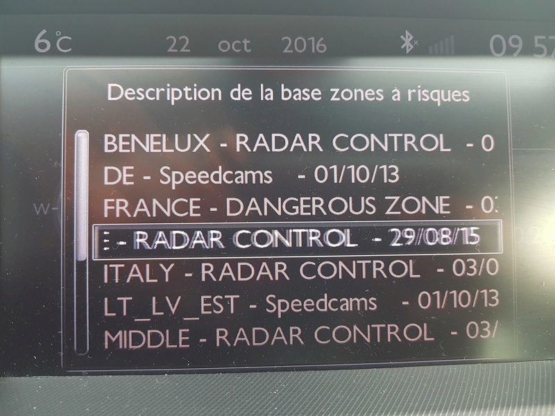 Suppression base radar 07/2015 de mon RT6 20161010