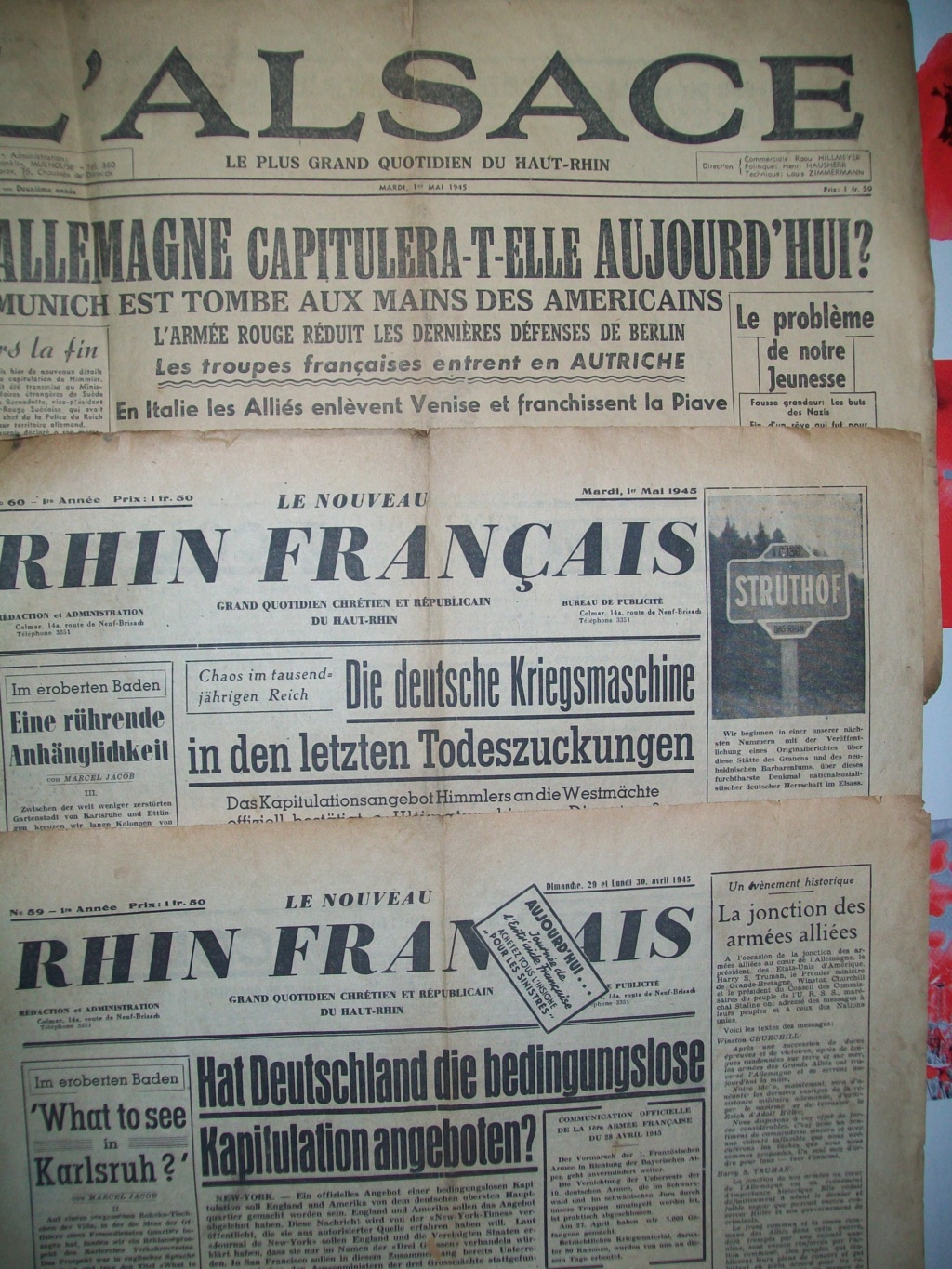 Mai-septembre 1945 : les journaux de la fin de la Seconde Guerre mondiale 100_6519