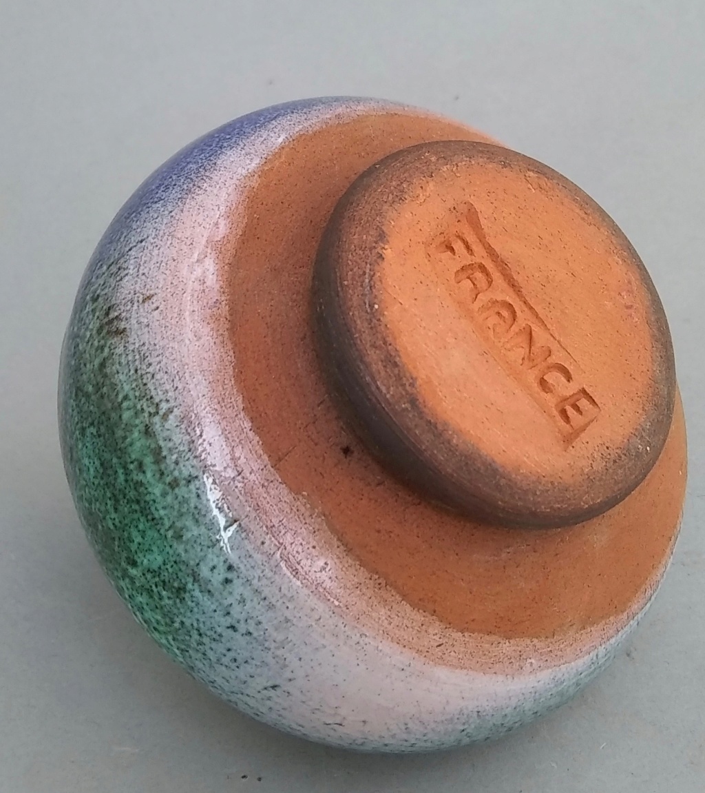 Art Pottery 'Weed Pot" Terra Cotta Impressed Mark "FRANCE" Maker ID Help Img_2014