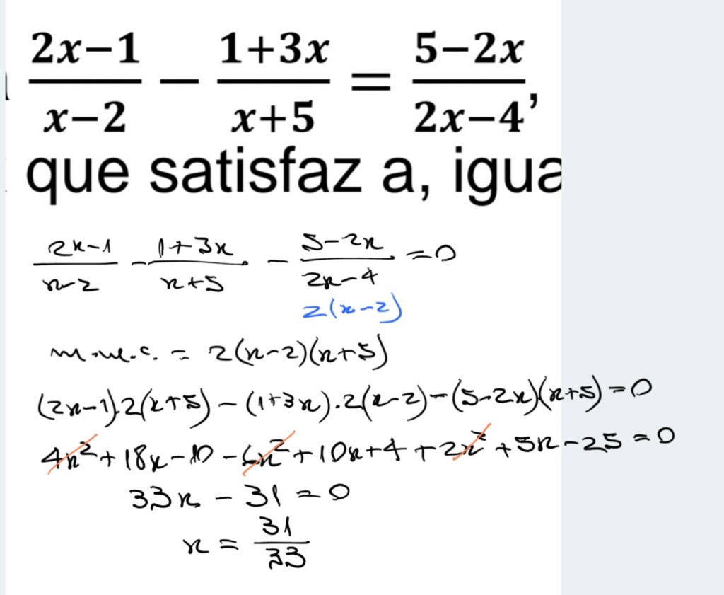 Equação fracionária Scre1465