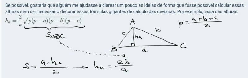 Cálculo de Cevianas em triângulos quaisquer  Scre1760