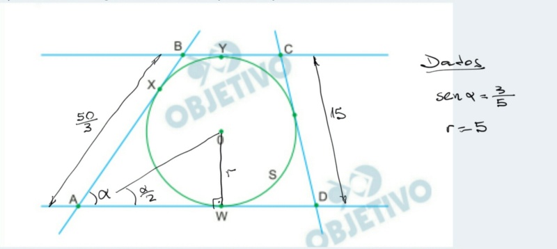 FUVEST 2020 - geometria plana Scre2098