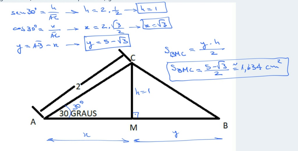 Calcular a área de um triangulo Scree202