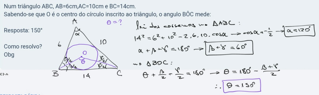 Ângulo de um círculo inscrito Scree305