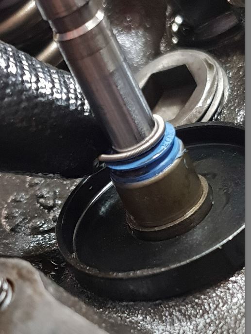 Install of VITON Valve Stem Seals Valve210