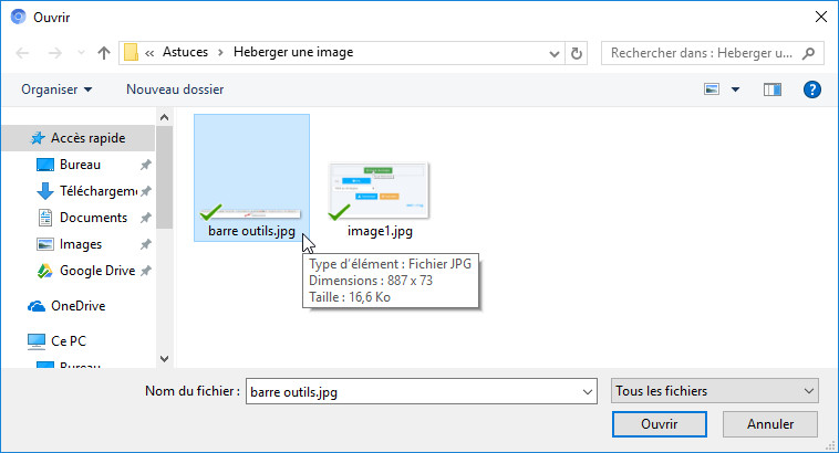 Mettre une image dans un Post Image210
