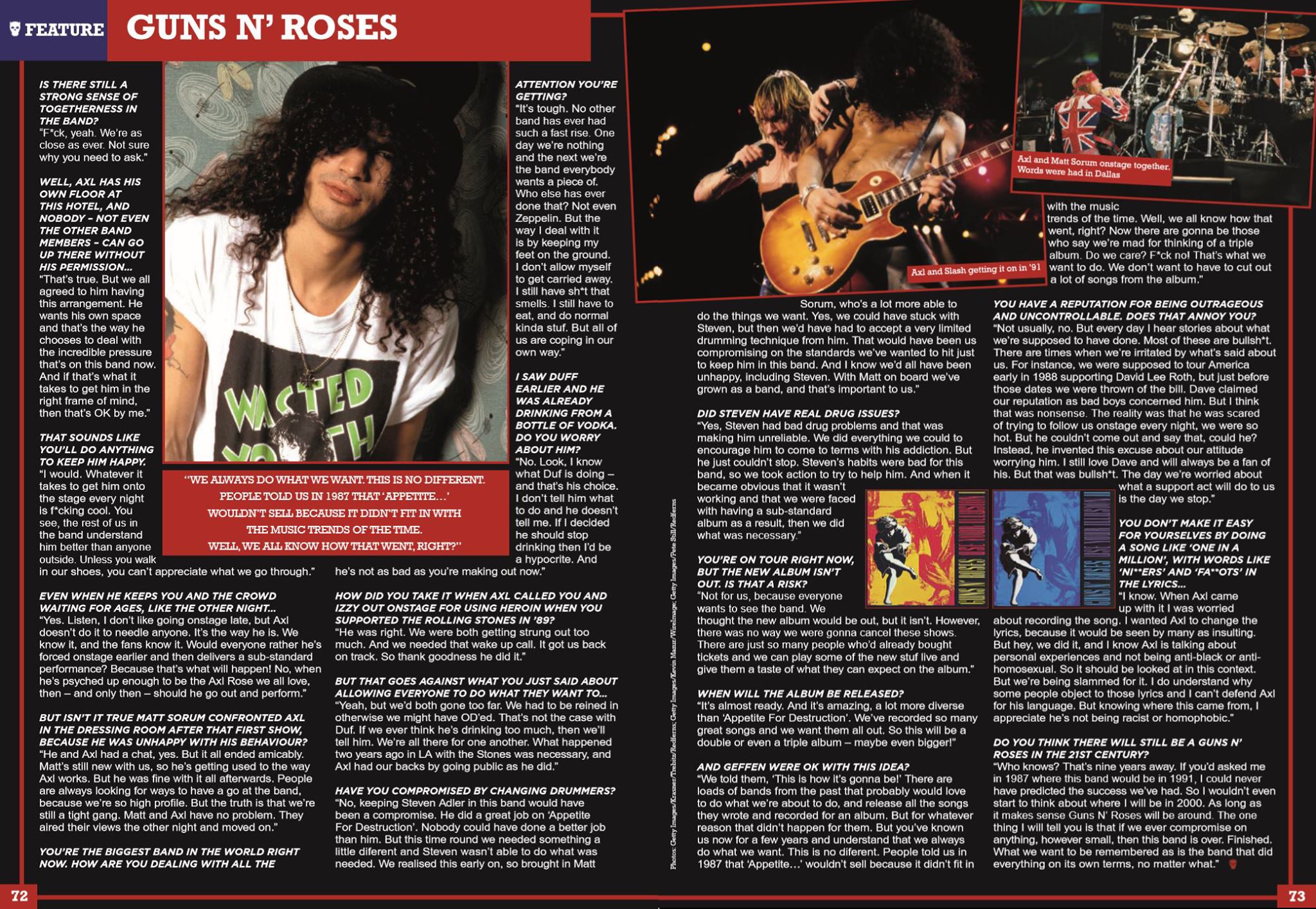 1991.07.09 - Interview with Slash by Malcolm Dome 17215410