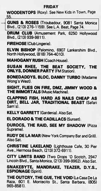 [11/07/86] Troubadour - West Hollywood, California, USA. 1986_013