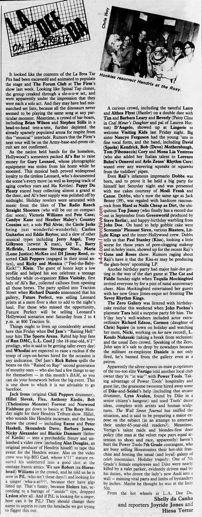 1986.05.31 - L.A. Weekly - L.A. Dee Da [Guns N' Roses - Paul Stanley mention] 1986_032