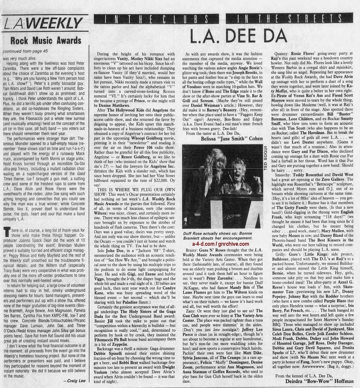 1988.04.15 - L.A. Weekly - L.A. Weekly Rock Music Awards 1988_081
