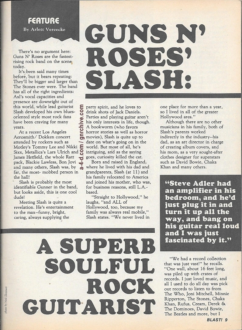 1988.04.16 - Blast! - Guns N' Roses' Slash: A Superb Soulful Rock Guitarist 1988_098