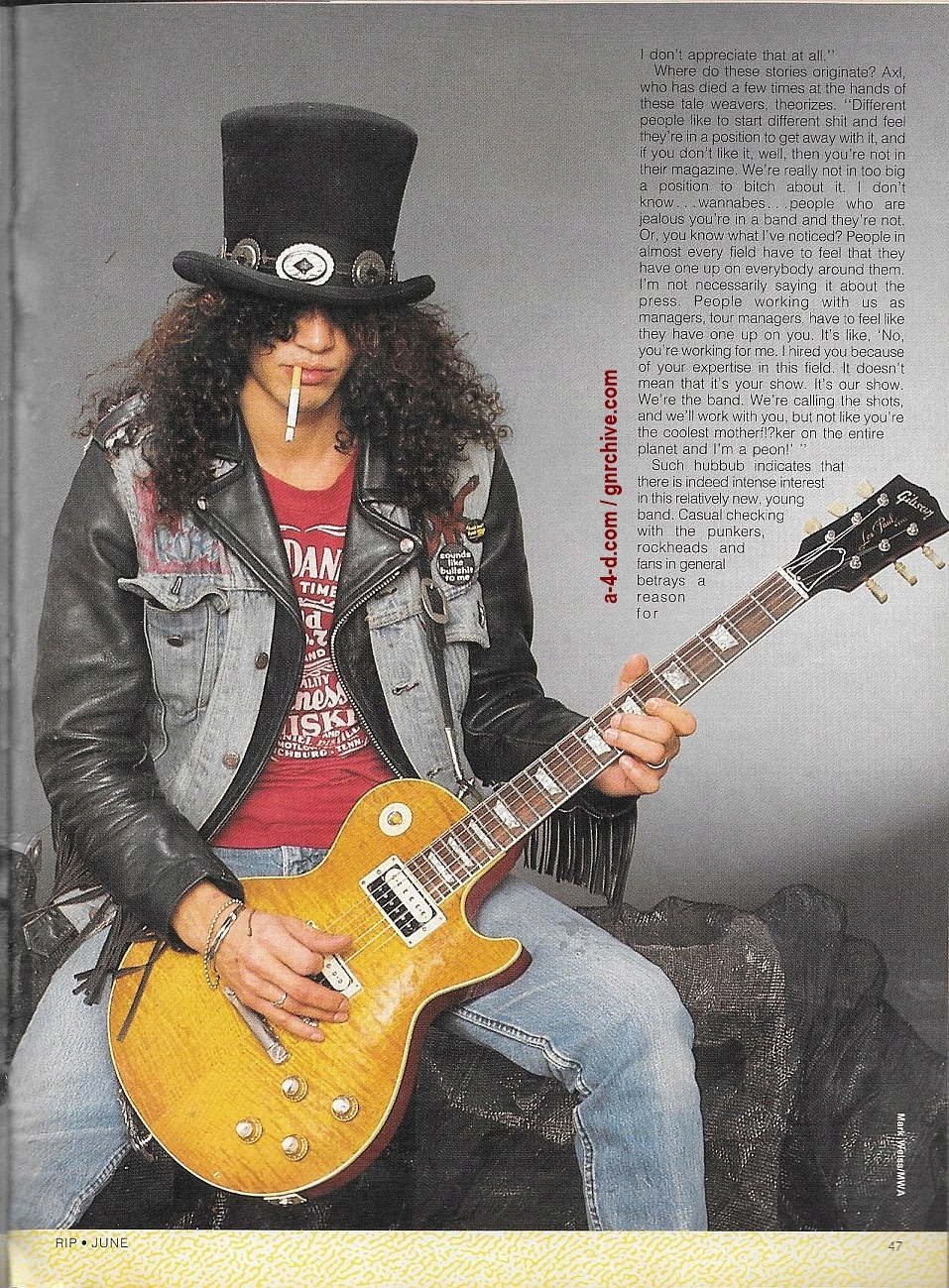 1988.06.DD - RIP Magazine - Guns N' Roses On The Stairway To Rock Heaven (Axl, Slash, Izzy, Duff) 1988_104