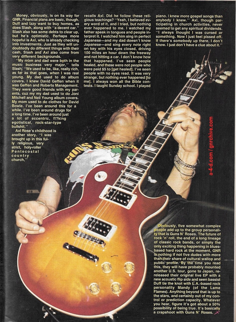 1988.06.DD - RIP Magazine - Guns N' Roses On The Stairway To Rock Heaven (Axl, Slash, Izzy, Duff) 1988_107