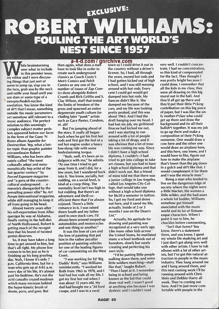 1990.05.DD - Rage Magazine - Robert Williams: Fouling The Art World's Nest Since 1957 1990_048